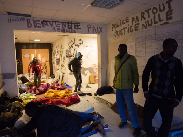 Hundreds of Migrants Evicted From School as Authorities Launch Crackdown